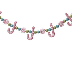 Christmas Pink Candy Cane Garland