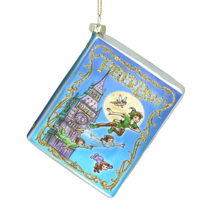 Peter Pan Glass Book Christmas Tree Decoration