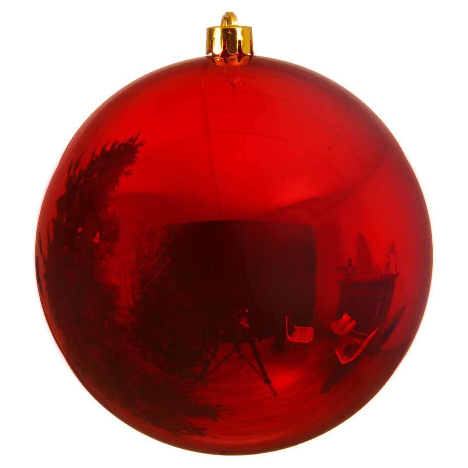 Red Shiny Bauble 20cm