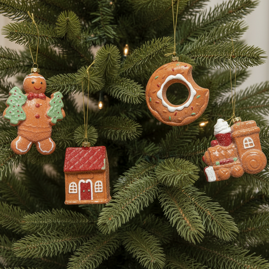 Gingerbread Design Shatterproof Baubles