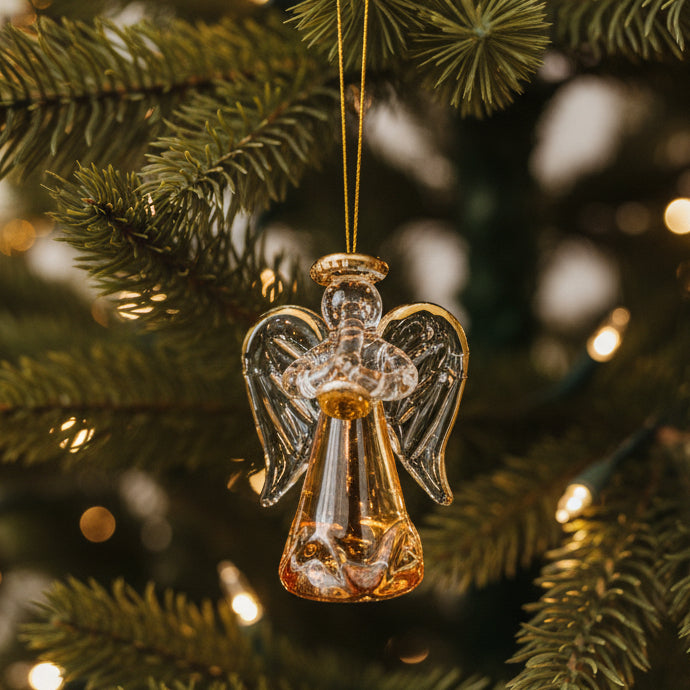 Pastel Coloured Glass Christmas Tree Angels