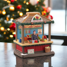 Load image into Gallery viewer, Lemax Christmas Candles Lit Village Market Stall
