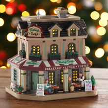 Load image into Gallery viewer, Lemax Molly&#39;s Corner Cafe Christmas Village Decoration
