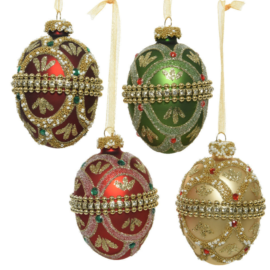 Faberge Egg Hanging Christmas Bauble Decoration