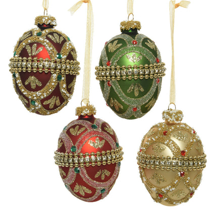 Faberge Egg Hanging Christmas Bauble Decoration