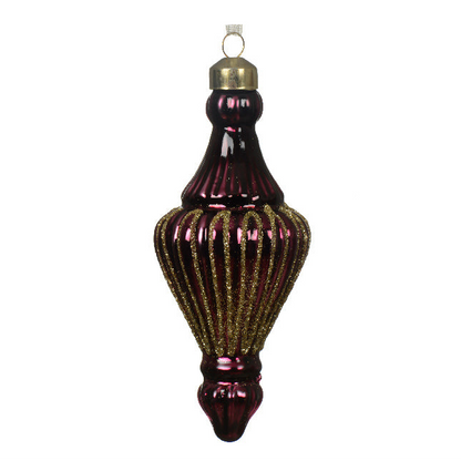 Glass Finial Ornament Hanging Christmas Decoration
