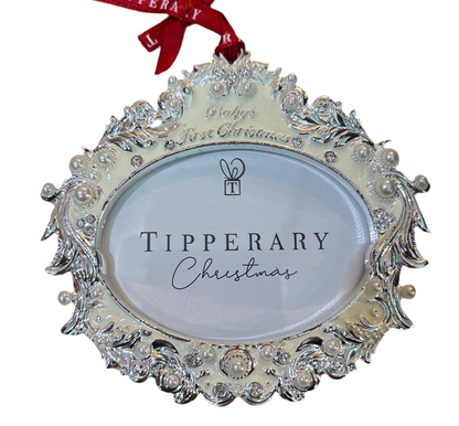 Pearl 1st Christmas Frame Decoration