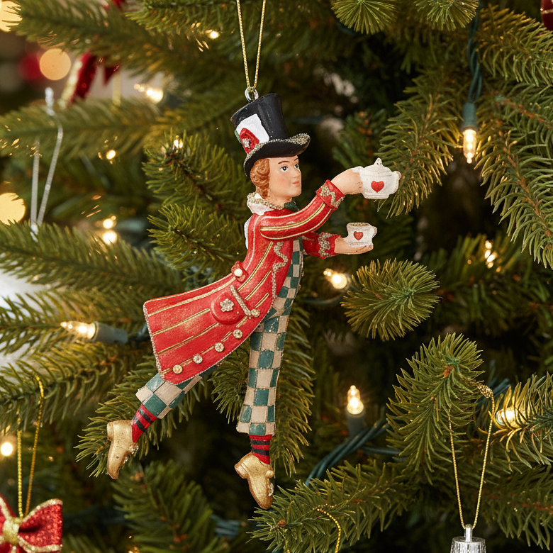Mad Hatter Christmas Hanging Decoration