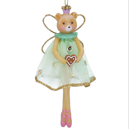 Bear Ballerina Fairy Christmas Hanging Decoration