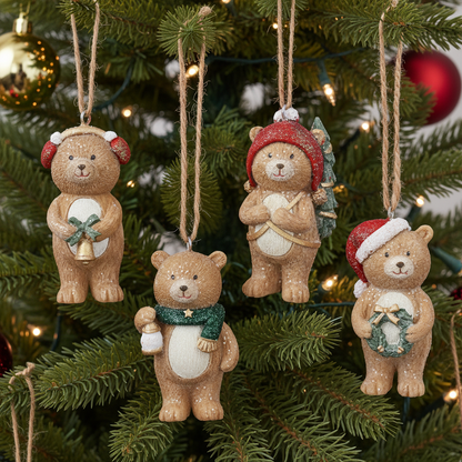 Christmas Bear Hanging Christmas Decoration Assorted