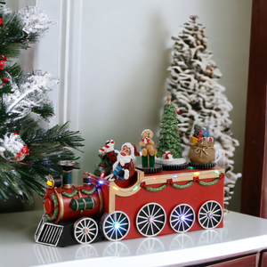 Christmas Santa Train Animated Decoration Battery Operated