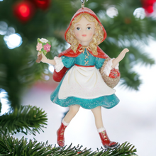 Load image into Gallery viewer, Red Riding Hood Hanging Christmas Tree Decoration

