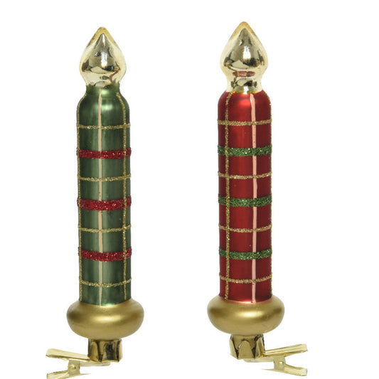 Glass Clip on Tree Candle Decoration