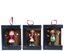 Load image into Gallery viewer, Glass Hanging Nutcracker Decoration
