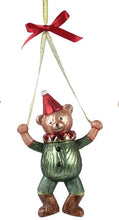Load image into Gallery viewer, Glass Hanging Teddy Bear Decoration
