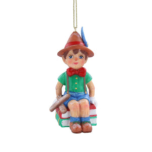 Gisela Graham Pinocchio on Books Hanging Christmas Tree Decoration