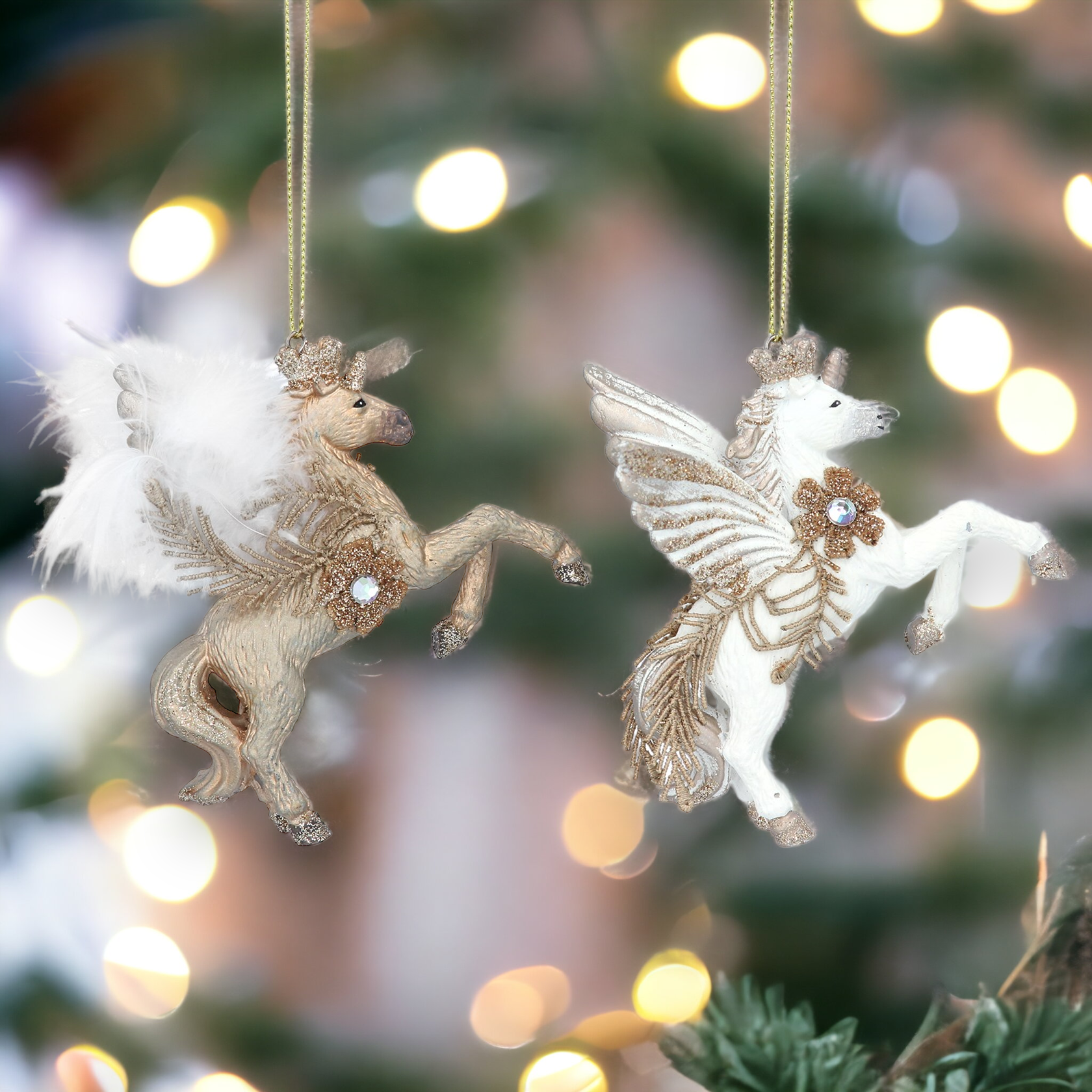 Unicorn christmas deals decorations