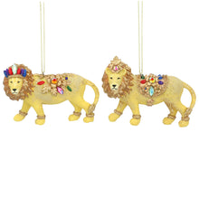 Load image into Gallery viewer, Jewelled Lion Christmas Decoration
