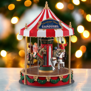Lemax Christmas Cheer Carousel Christmas Carnival Decoration