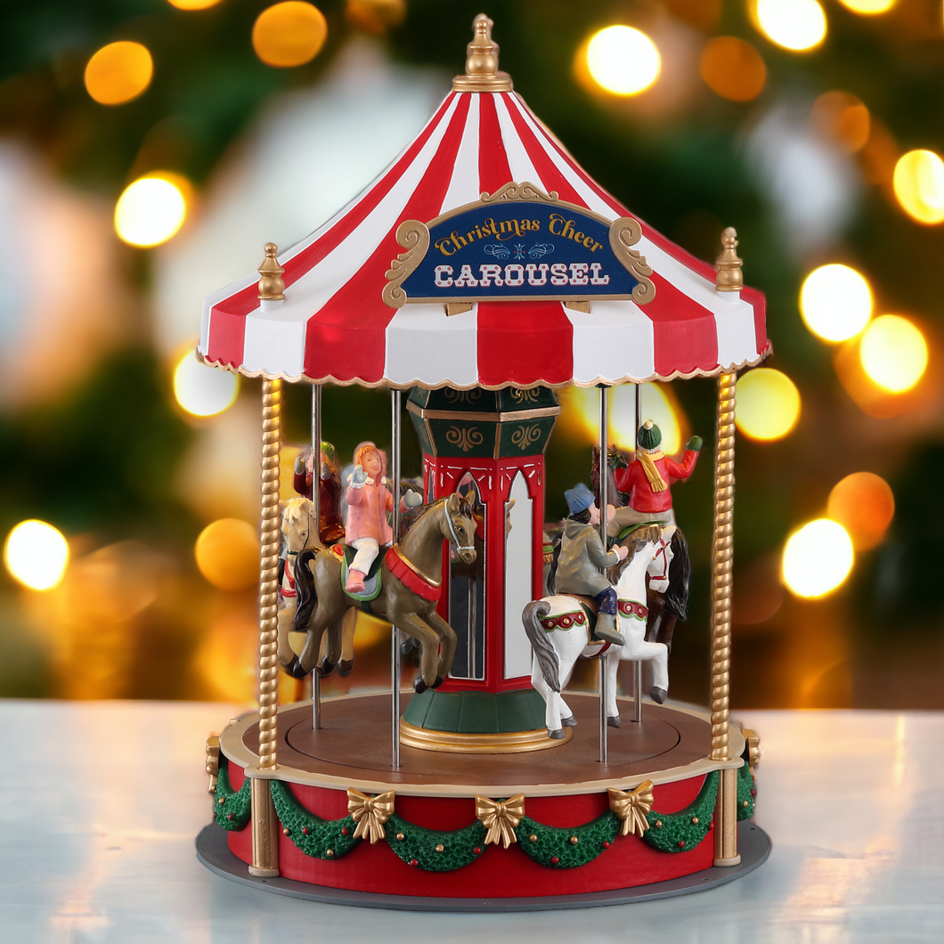 Lemax Christmas Cheer Carousel Christmas Carnival Decoration