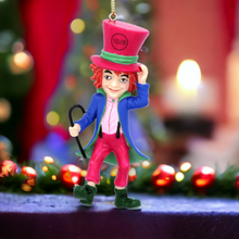 Load image into Gallery viewer, Gisela Graham Mad Hatter Hanging Decoration
