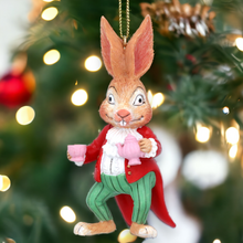 Load image into Gallery viewer, Gisela Graham Mad March Hare Christmas Decoration
