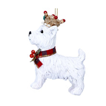 Load image into Gallery viewer, West Highland Terrier Hanging Christmas Decoration
