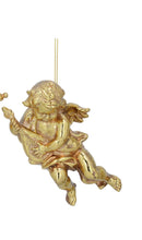 Load image into Gallery viewer, Gold Cherub with Instrument Hanging Decoration
