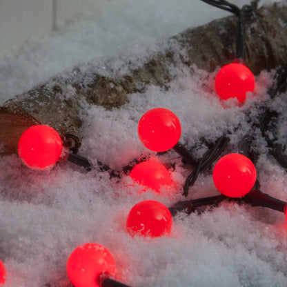 Noma 100 Red Berry Christmas Lights