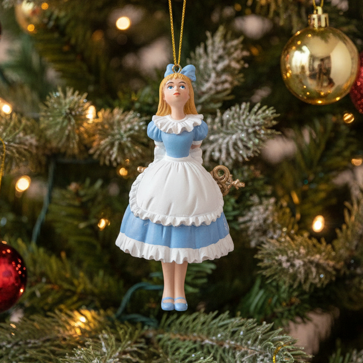Gisela Graham Alice in Wonderland Christmas Tree Decoration