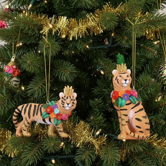 Carnival Tiger Hanging Christmas Tree Decorations