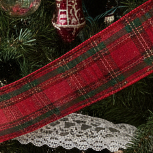 Red Plaid Christmas Ribbon 6cm x 5m