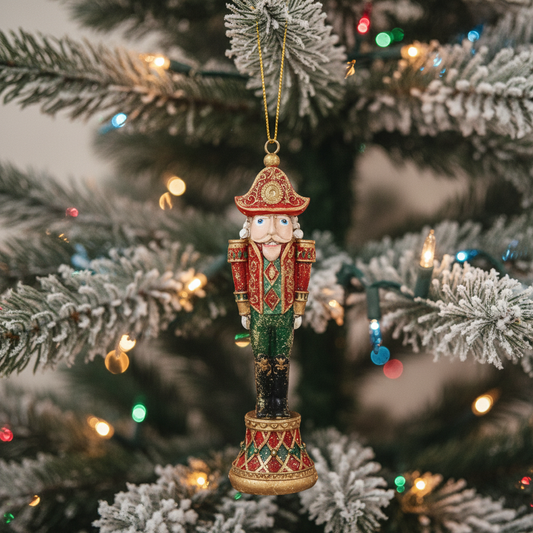Vintage Style Nutcracker Hanging Christmas Tree Decoration