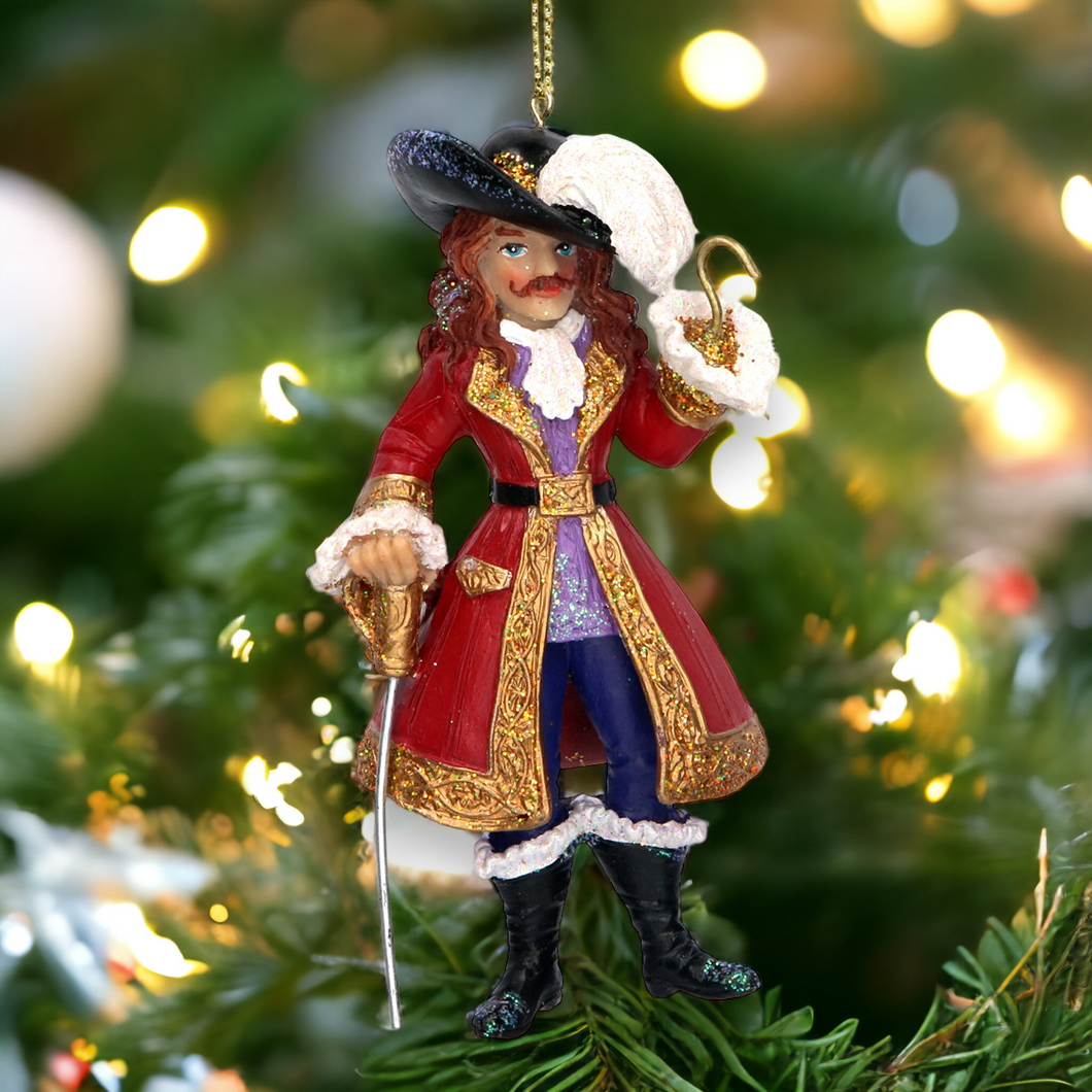 Gisela Graham Captain Hook Hanging Christmas Decoration