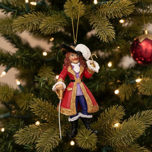 Gisela Graham Captain Hook Hanging Christmas Decoration