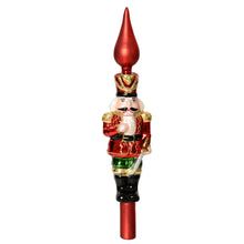 Load image into Gallery viewer, Nutcracker Glass Tree Topper
