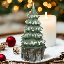 Load image into Gallery viewer, Christmas Tree Wax Candle
