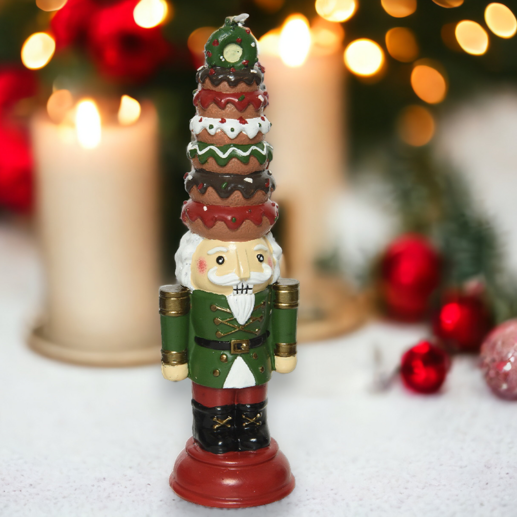 Christmas Nutcracker Real Wax Candle 30.5cm