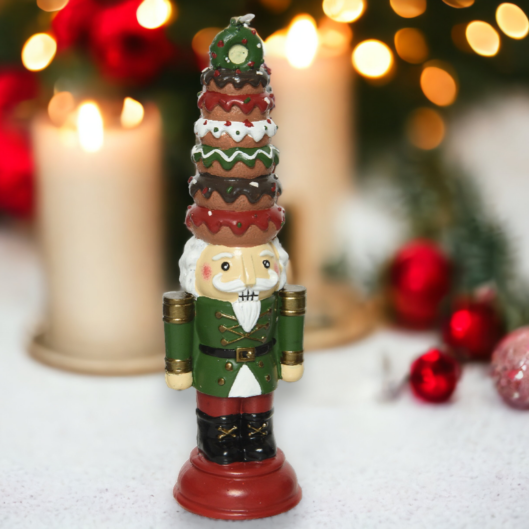 Christmas Nutcracker Real Wax Candle 20.5cm