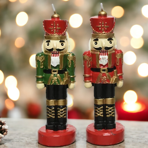 Christmas Nutcracker Real Wax Candle