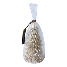 Load image into Gallery viewer, Champagne Metallic Christmas Tree Wax Candle
