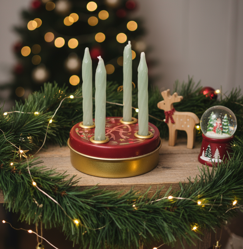 Coppenrath Mini Advent Candle Wreath Tin