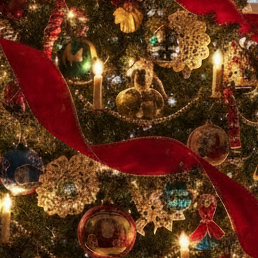 Dark Red Christmas Ribbon 5m