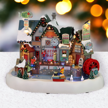 Load image into Gallery viewer, Lemax Birch Creek Ice Fishing Festival Christmas Village Decoration
