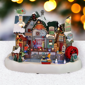 Lemax Birch Creek Ice Fishing Festival Christmas Village Decoration