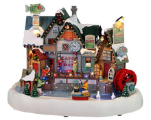 Load image into Gallery viewer, Lemax Birch Creek Ice Fishing Festival Christmas Village Decoration
