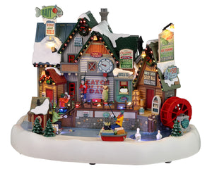 Lemax Birch Creek Ice Fishing Festival Christmas Village Decoration