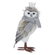 Load image into Gallery viewer, Faux Fur Christmas Owl Ornament
