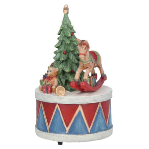 Christmas Drum with Toys Music Box