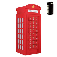 Load image into Gallery viewer, Telephone Box Christmas Advent Calendar
